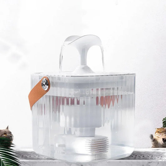 Pet Cat Water Fountain Automatic Dispenser for Pets Cat and Dog Drinking Basin Live Water Circulating Pet Water Feeder Portable