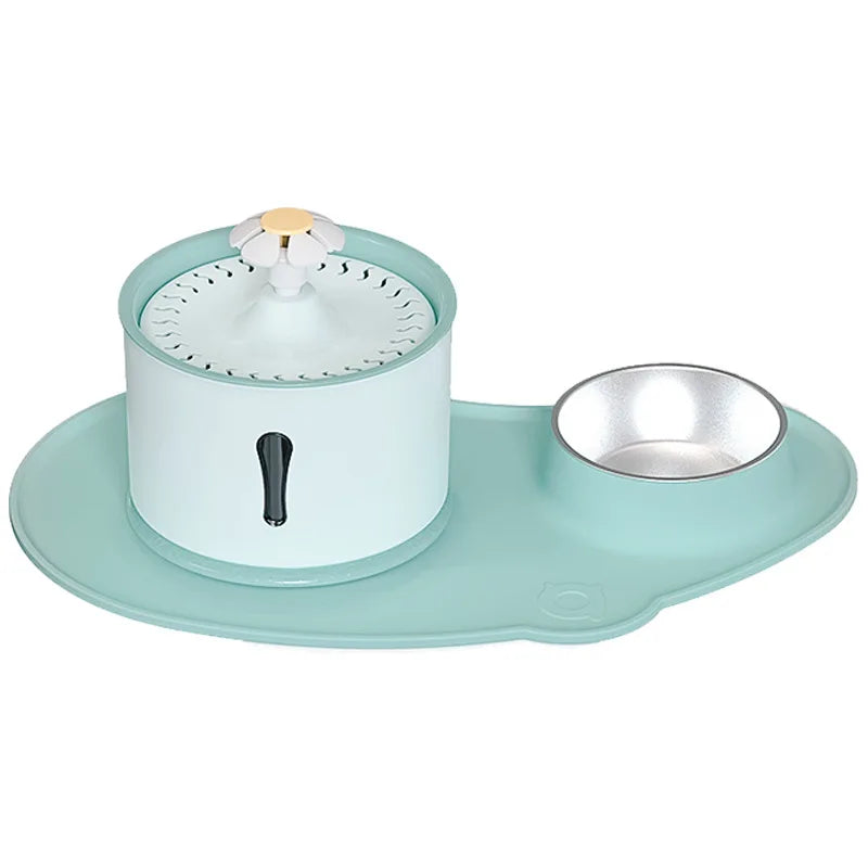 Pet Smart Water Dispenser Automatic Circulating Live Water Drinking Water Purification Filtration Cat Bass Water Feeder Water Bowl Combination