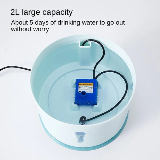 Pet Smart Water Dispenser Automatic Circulating Live Water Drinking Water Purification Filtration Cat Bass Water Feeder Water Bowl Combination
