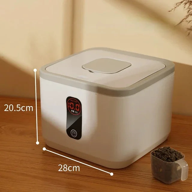 Pet Dog Food Storage Container Dry Cat Food Bucket Dog Food Box with Lid Insect Proof Moisture Proof Rice Box Grain Sealed Jar