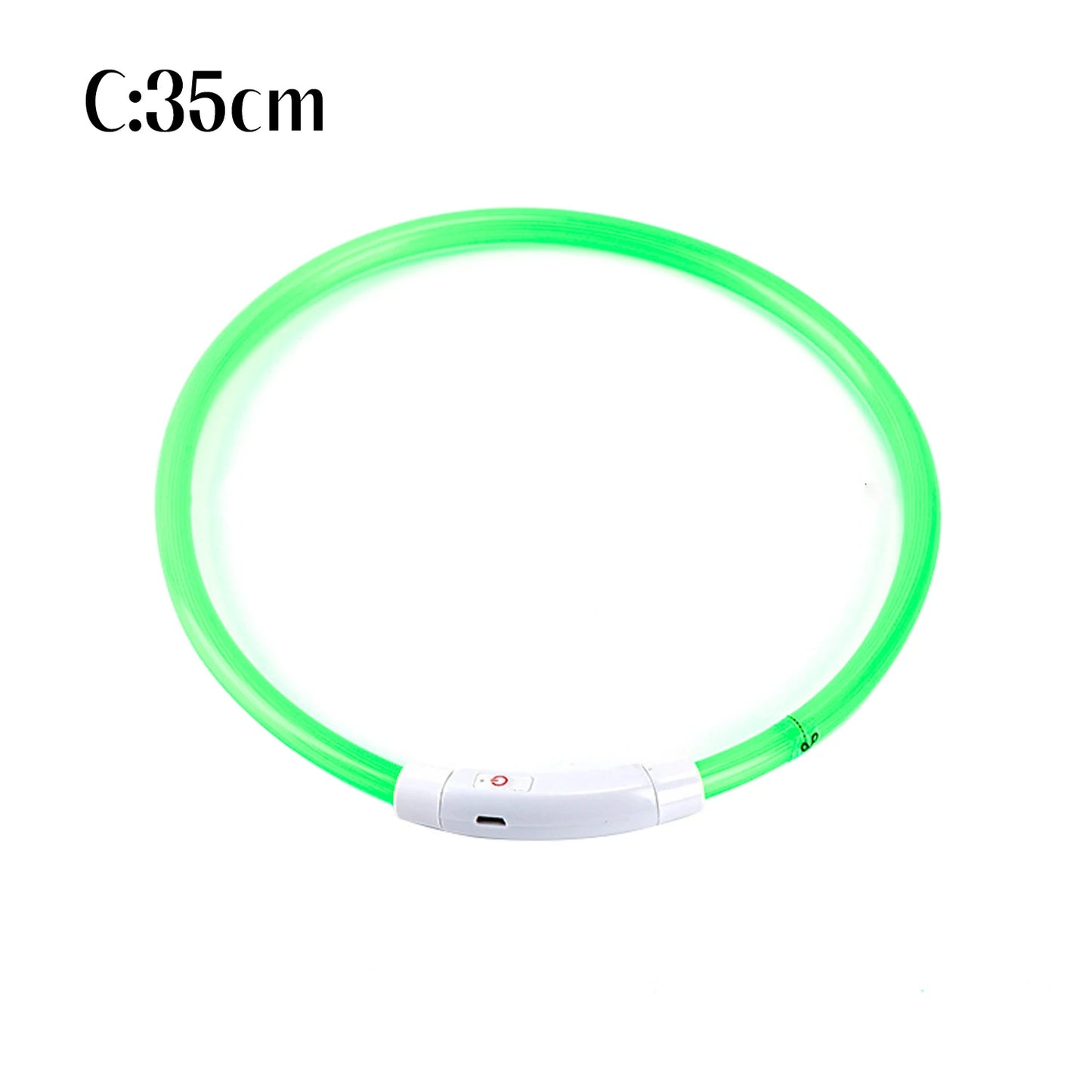 Pet Dog LED Luminous Dog Collar Usb Rechargeable 35cm Anti-lost Dog Collar Luminous Safety Cat And Dog Collar Pet Accessories