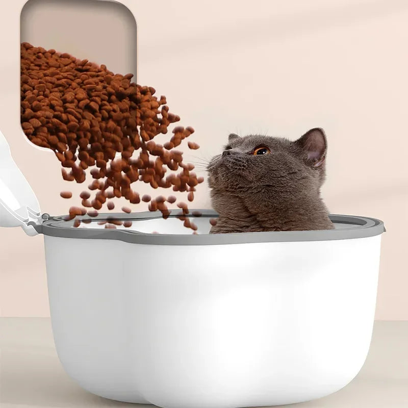 Pet Food Storag Container Dog Food Storage Container Cat Food Box Moisture-proof Seal with Measuring Cup Cat Dry Food Storage