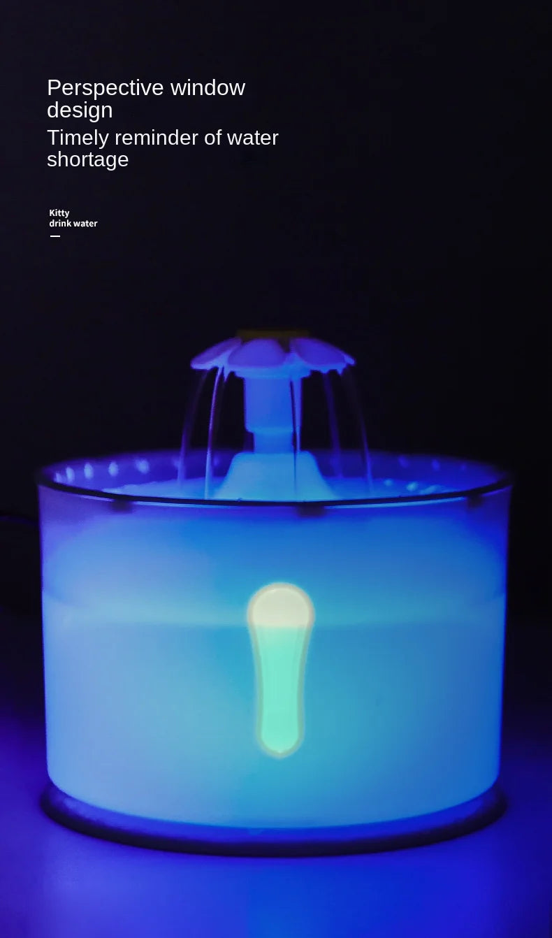 Pet Smart Water Dispenser Automatic Circulating Live Water Drinking Water Purification Filtration Cat Bass Water Feeder Water Bowl Combination