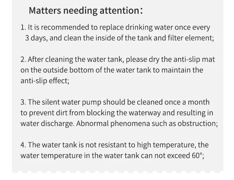 101oz/3L Pet Water Fountain Automatic Induction Circulating Filtering Cat Water Drinker USB Electric Mute Cats Water Dispenser