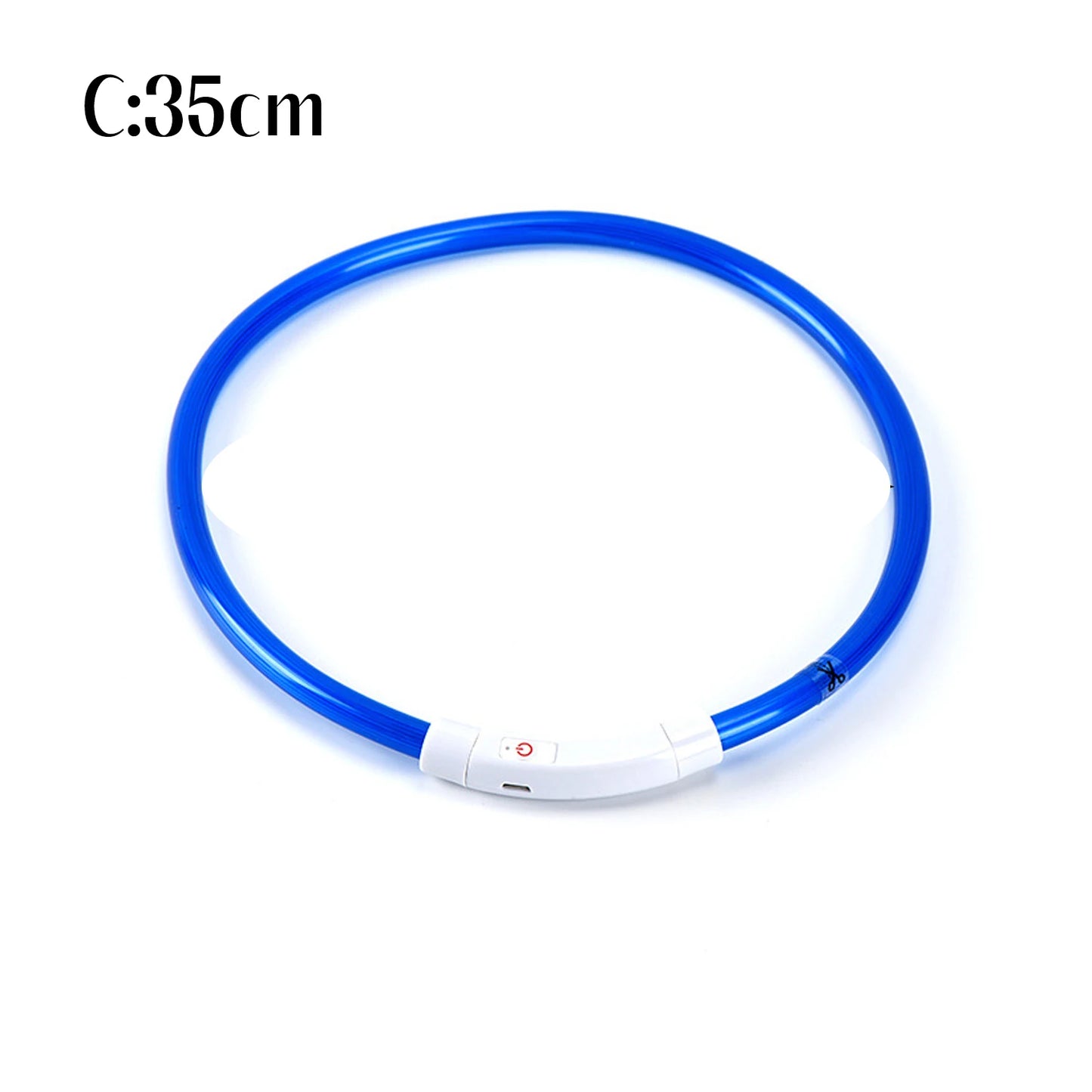 Pet Dog LED Luminous Dog Collar Usb Rechargeable 35cm Anti-lost Dog Collar Luminous Safety Cat And Dog Collar Pet Accessories