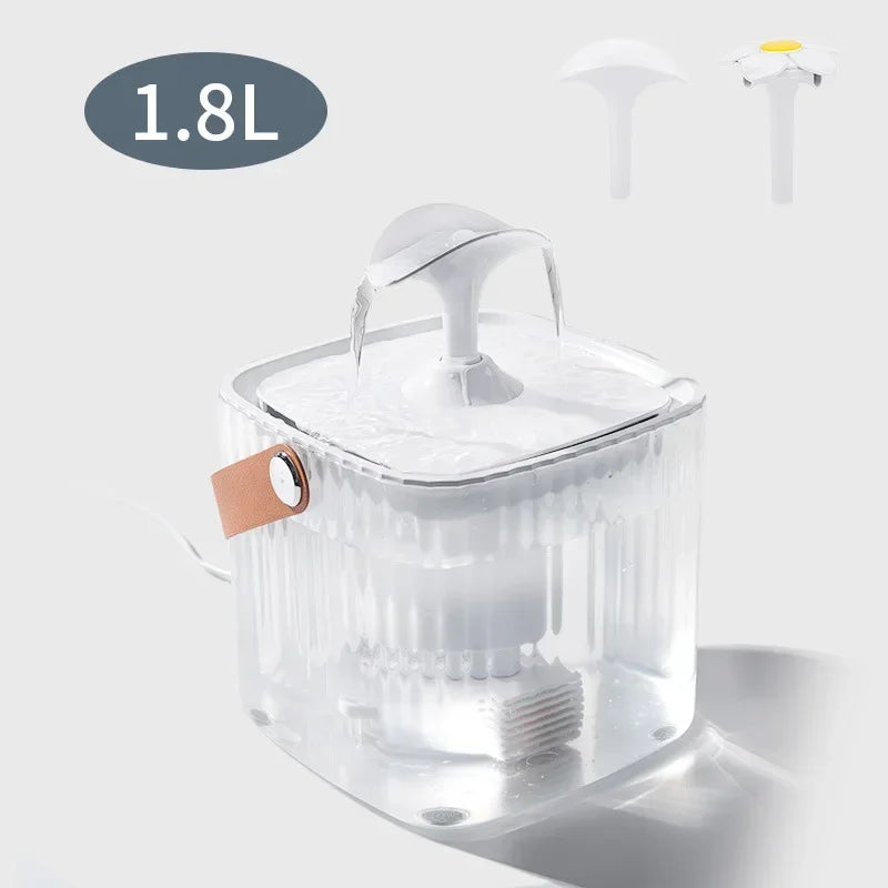 Pet Cat Water Fountain Automatic Dispenser for Pets Cat and Dog Drinking Basin Live Water Circulating Pet Water Feeder Portable