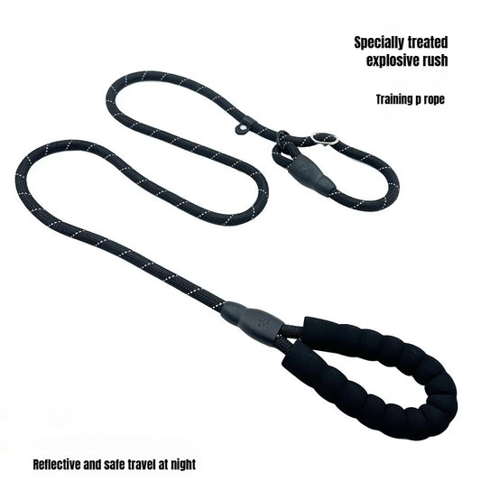 Harness Leash Dog Collar Small Puppy Accessories Explosion-proof Reflective  Training Anti-escape Walking Rope Pet Traction