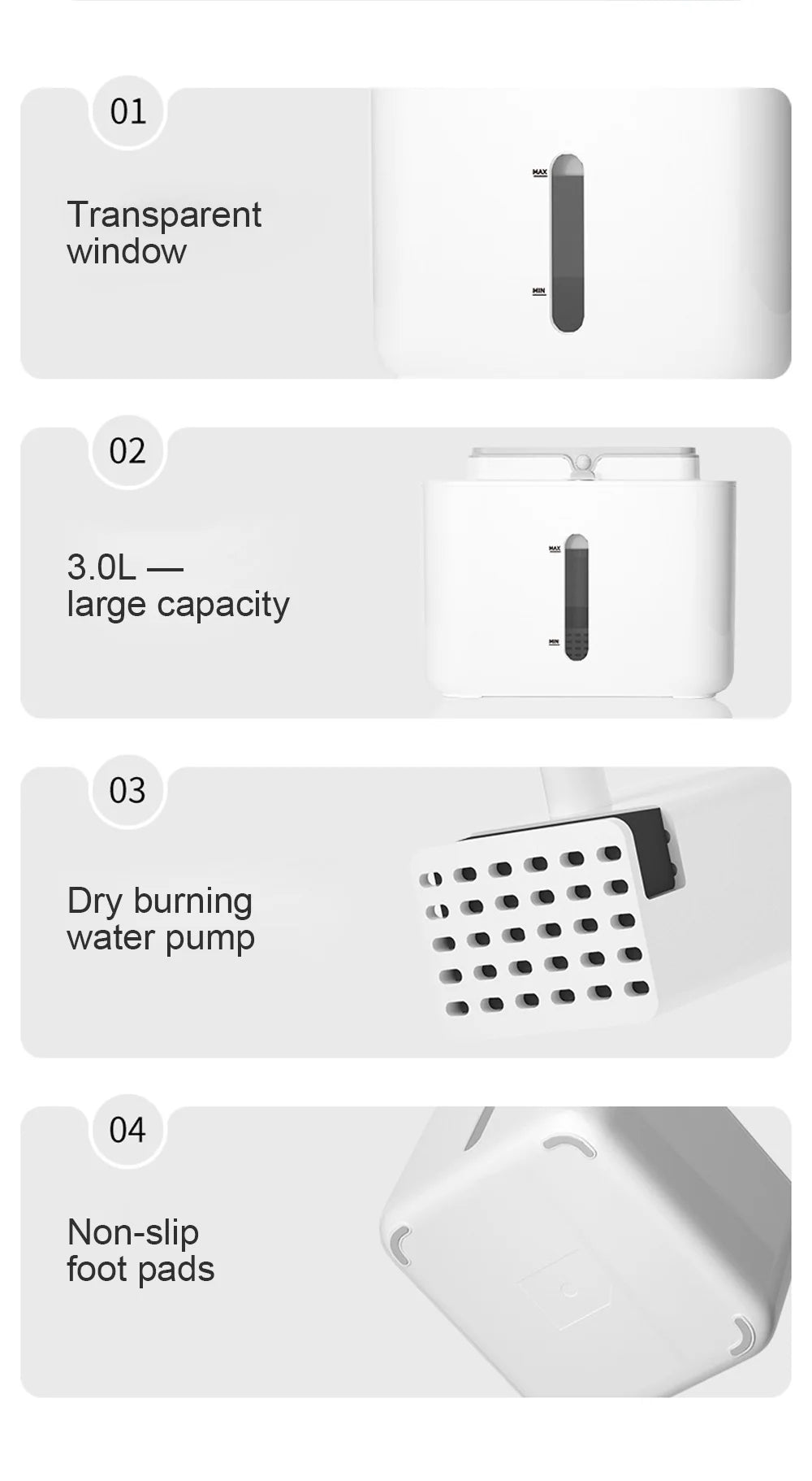 Pet Water Fountain Filter, Wireless Sensor Drinker, Pet Feeder for Cat and Dog, Water Dispenser, Auto Drinking Fountain
