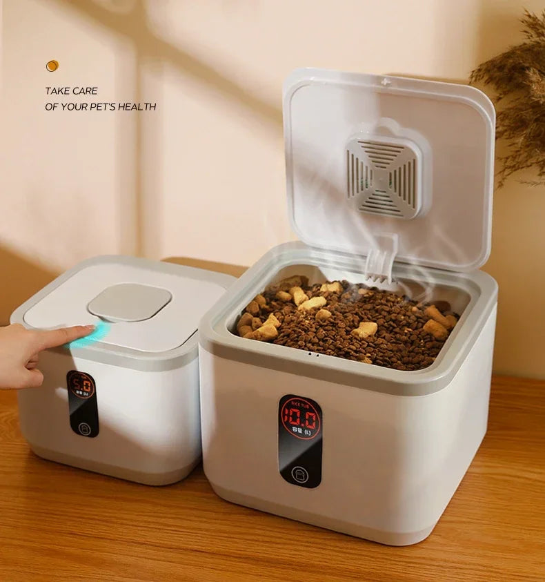 Pet Dog Food Storage Container Dry Cat Food Bucket Dog Food Box with Lid Insect Proof Moisture Proof Rice Box Grain Sealed Jar