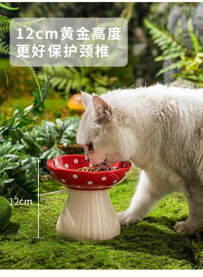 Cat Bowl Protection Cervical Spine Anti-overturning Pet Supplies Rice Bowl Cat Food Bowl Water Bowl Cat Food Bowl