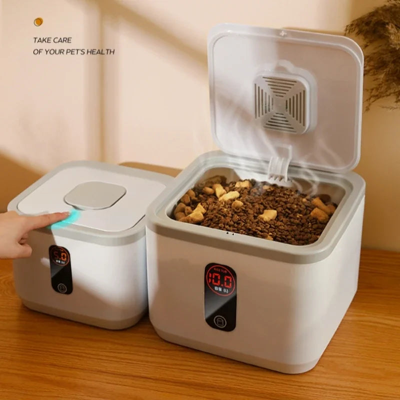 Pet Dog Food Storage Container Dry Cat Food Bucket Dog Food Box with Lid Insect Proof Moisture Proof Rice Box Grain Sealed Jar