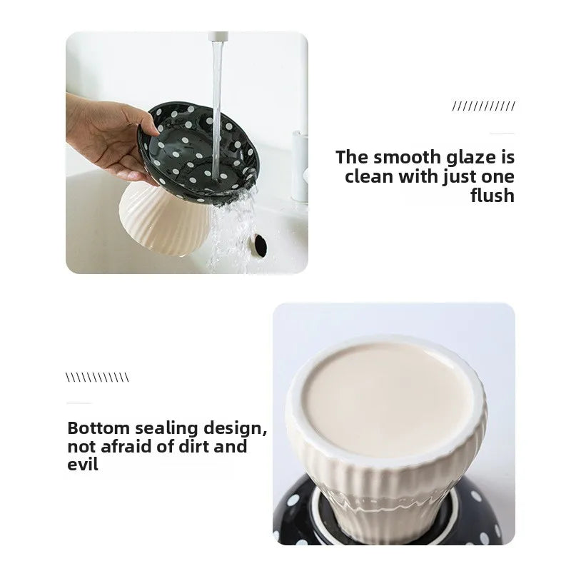 Cat Bowl Protection Cervical Spine Anti-overturning Pet Supplies Rice Bowl Cat Food Bowl Water Bowl Cat Food Bowl