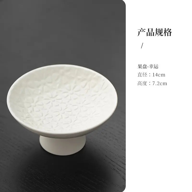 Cute Cartoon Animal Series Ceramic Cat Bowl Tall Food Bowl Neck Guard for Cats to Drink Water to Prevent Dogs from Overturning