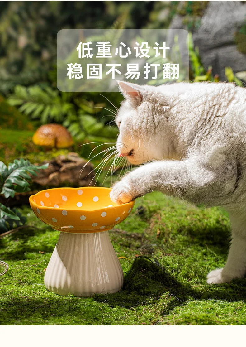 Cat Bowl Protection Cervical Spine Anti-overturning Pet Supplies Rice Bowl Cat Food Bowl Water Bowl Cat Food Bowl