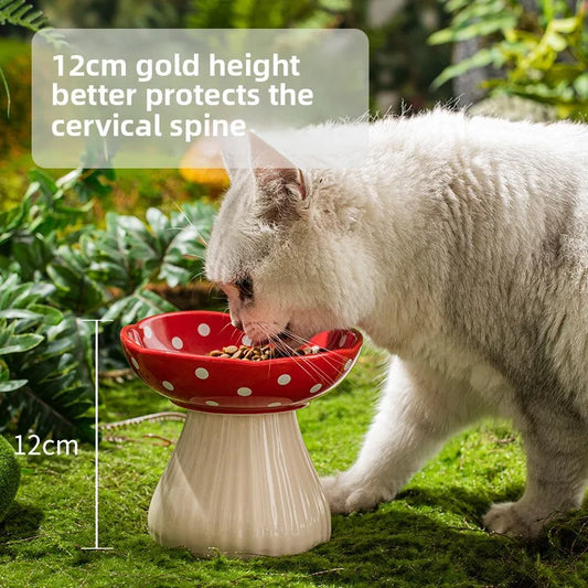 Cat Bowl Protection Cervical Spine Anti-overturning Pet Supplies Rice Bowl Cat Food Bowl Water Bowl Cat Food Bowl