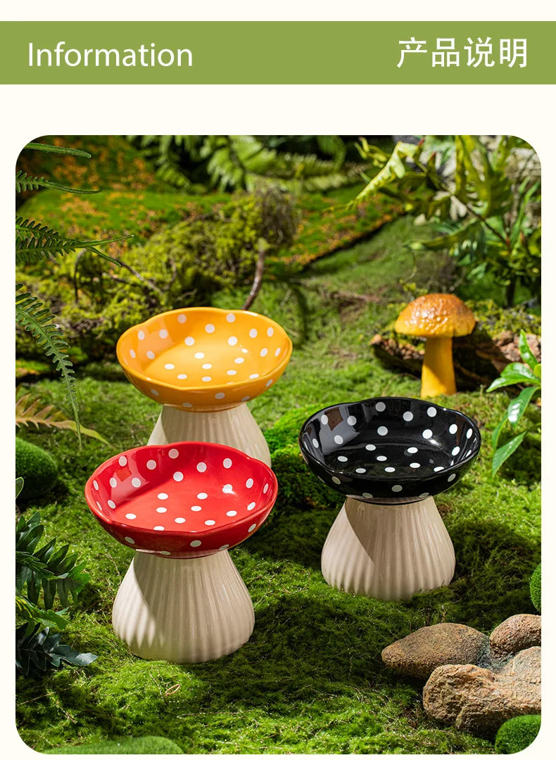 Cat Bowl Protection Cervical Spine Anti-overturning Pet Supplies Rice Bowl Cat Food Bowl Water Bowl Cat Food Bowl