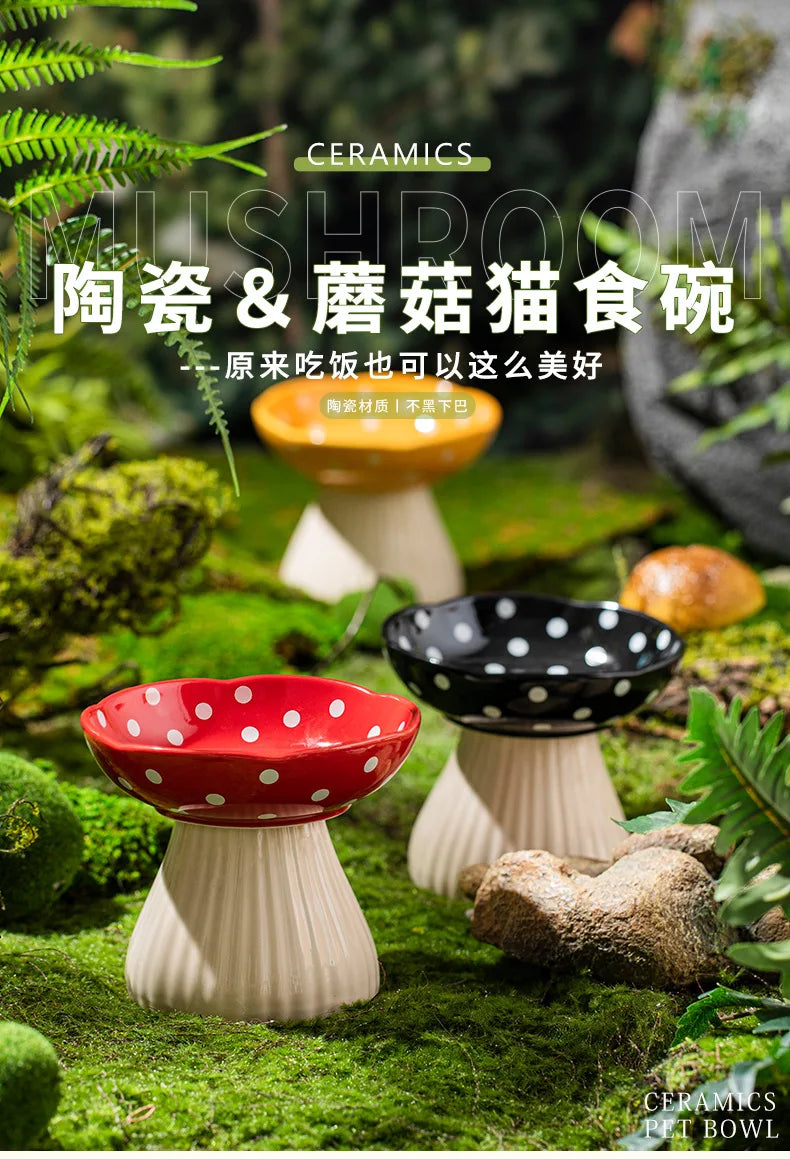 Cat Bowl Protection Cervical Spine Anti-overturning Pet Supplies Rice Bowl Cat Food Bowl Water Bowl Cat Food Bowl