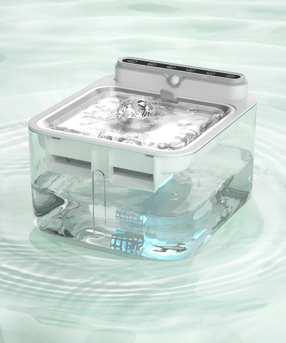 Pet Water Fountain Filter, Wireless Sensor Drinker, Pet Feeder for Cat and Dog, Water Dispenser, Auto Drinking Fountain
