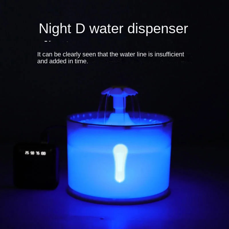 Pet Smart Water Dispenser Automatic Circulating Live Water Drinking Water Purification Filtration Cat Bass Water Feeder Water Bowl Combination