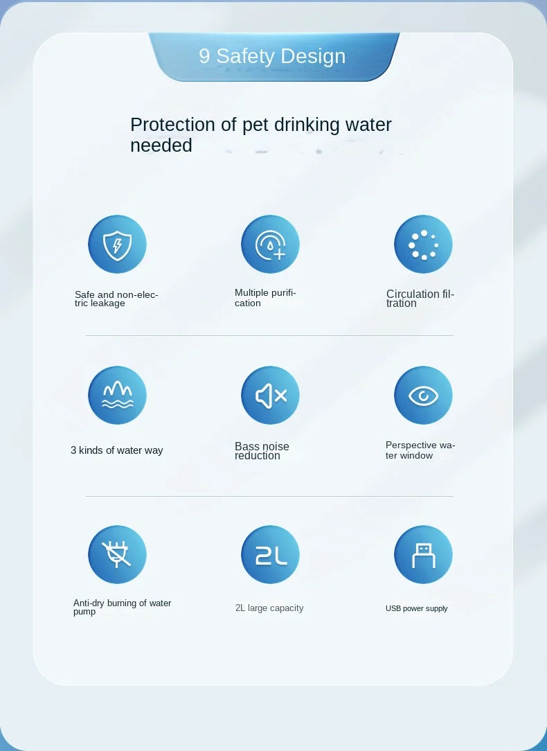 Pet Smart Water Dispenser Automatic Circulating Live Water Drinking Water Purification Filtration Cat Bass Water Feeder Water Bowl Combination