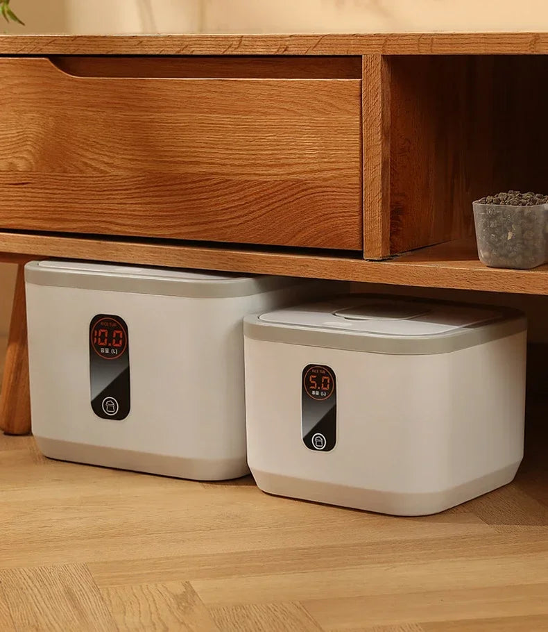 Pet Dog Food Storage Container Dry Cat Food Bucket Dog Food Box with Lid Insect Proof Moisture Proof Rice Box Grain Sealed Jar