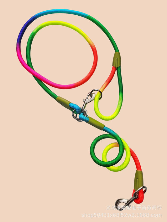 Dog Reflective Leash Pet Nylon Pull-free Hands-free Crossbody Leash Puppy Collar Accessories Pet Supplies Chihuahua Accessories