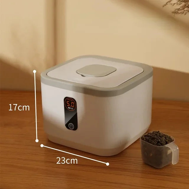 Pet Dog Food Storage Container Dry Cat Food Bucket Dog Food Box with Lid Insect Proof Moisture Proof Rice Box Grain Sealed Jar