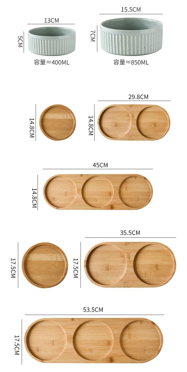 Ceramic Cat Bowl with Spine Protection for Small And Medium-sized Dogs Pet Food Water Feeder Rollover Prevention in Light Orchid Safflower Dark Orchid Glaze