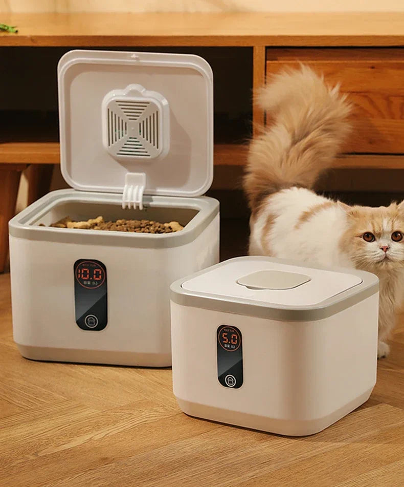 Pet Dog Food Storage Container Dry Cat Food Bucket Dog Food Box with Lid Insect Proof Moisture Proof Rice Box Grain Sealed Jar