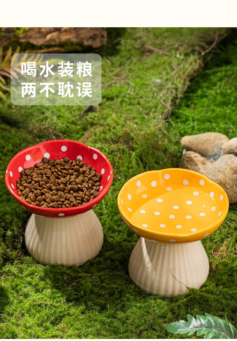 Cat Bowl Protection Cervical Spine Anti-overturning Pet Supplies Rice Bowl Cat Food Bowl Water Bowl Cat Food Bowl