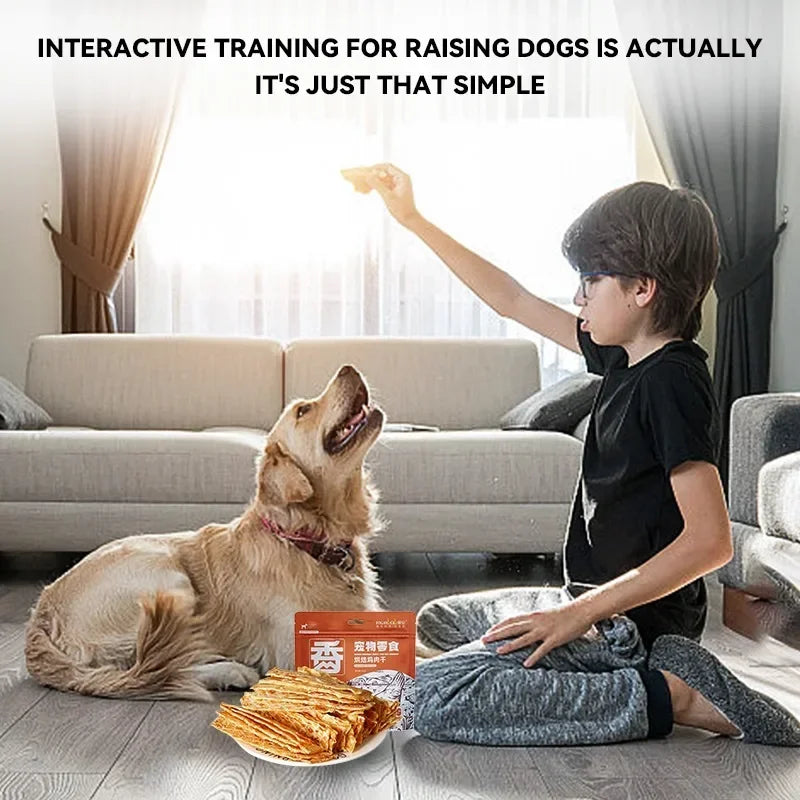 Pet Snacks Dried Chicken Breast 500g Dog Snacks Fresh Flavorful Thin Crispy Dog Training Reward Jerky Nutrient Rich Pet Snacks