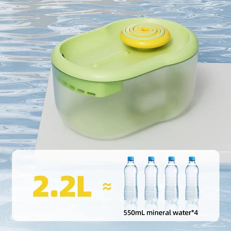 2.2L Pet Dog Water Dispenser Electric Cat Drinker Bowl High Capacity Auto Filter Sterilize Safety Ultra-Quiet Cat Water Fountain